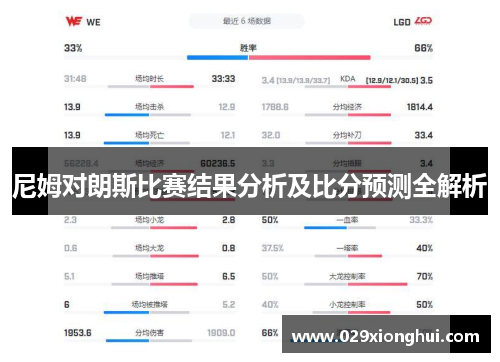 尼姆对朗斯比赛结果分析及比分预测全解析